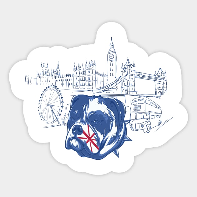 London here I come Sticker by ReignGFX